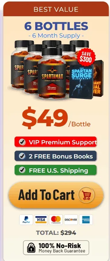 SpartaMax 6 bottles